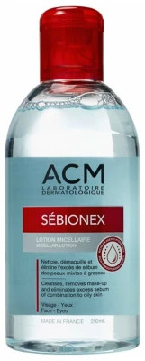 محلول میسلار ضد جوش سبیونکس ای سی ام (ACM Sebionex Micellar Lotion) حجم 250 میل