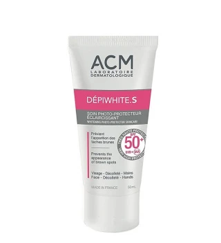 کرم ضد آفتاب و ضد لک بی رنگ ای اس ام مدلDepiwhiteS با SPF50 مناسب انواع پوست حجم 50 میل