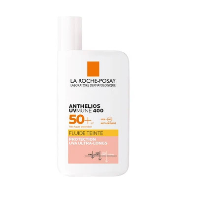 کرم ضد آفتاب فلویید رنگی لاروش پوزای با SPF۵۰+ آنتلیوس یووی مون 400 حجم 50 میل