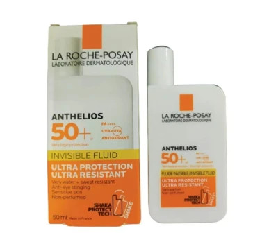 کرم ضد آفتاب بدون رنگ آنتیلیوسspf 50 یو وی 400 لاروش پوزای حجم 50 میل